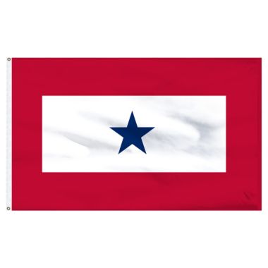 Annin Blue Star Service Flag 3ft x 5ft Nylon. View a larger version of this product image.
