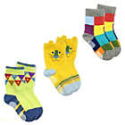 Alternate image 0 for Wrapables Animal Non-Skid Toddler Socks Set of 3 / Lion / L