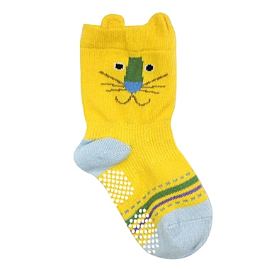 Wrapables Animal Non-Skid Toddler Socks Set of 3 / Lion / L. View a larger version of this product image.