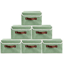 Kitcheniva Green Collapsible Fabric Cube Storage 6PCS