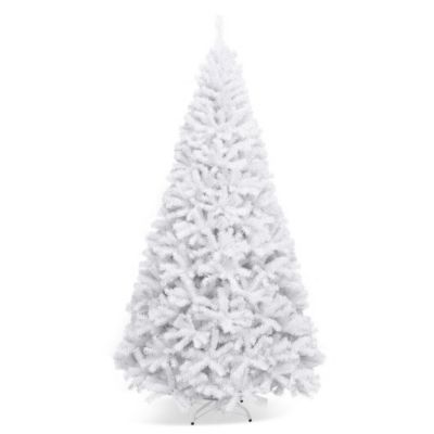 Costway 6&#39; / 7.5&#39; / 9&#39; Hinged Artificial Christmas Tree with Metal Stand-9 ft