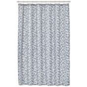 mDesign Modern Decorative Geometric Herringbone Printed Shower Curtain