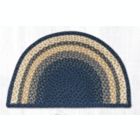 Alternate image 0 for Earth Rugs SC-79 Lt. Blue / Dk. Blue / Mustard Small Rug Slice 18 x 29 inch