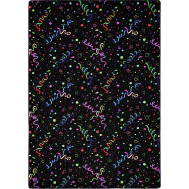 Joy Carpets Neon Lights Celebration 12' x 7'6" area rug - Fluorescent. View a larger version of this product image.
