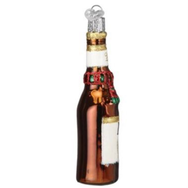 Old World Christmas Blown Glass Christmas Ornament, Holiday Miller Lite Bottle. View a larger version of this product image.