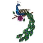 Alternate image 0 for Colorful Peacock Bird Metal Wall Decoration 11 x 22.5 x 1 Inch