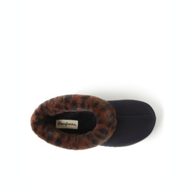 Dearfoams Women's Chloe Soft Knit Clog Slippers. View a larger version of this product image.