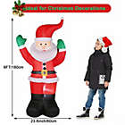 Alternate image 3 for CAMULAND 6FT Santa Claus Inflatable Outdoor Decoration LED Lights Christmas Yard