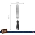 Alternate image 1 for Baker's Secret Icing Spatula 10" Stainless steel, Durable, Cake Decoration Supply, Baking Essentials, Gray