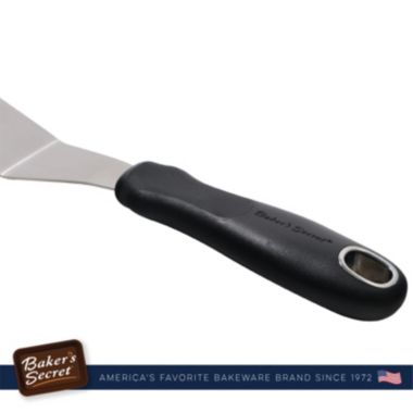 Baker's Secret Icing Spatula 10" Stainless steel, Durable, Cake Decoration Supply, Baking Essentials, Gray. View a larger version of this product image.
