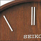 Alternate image 1 for Seiko 13" Maddox Wooden Wall Clock, Brown
