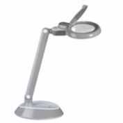 OttLite 14" Gray Adjustable LED Magnifier Desk Lamp