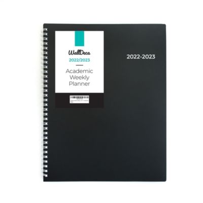 WallDeca 2022-2023 Academic Planner - Annual Weekly & Monthly Planner, July 2022 - Dec 2023, 8.5" x 11" Full Paper Size, Flexible Cover, Notes Pages, Twin-Wire Binding (USA 8.5x11")
