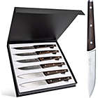 Alternate image 0 for Rainbean  Cookit 6Pcs Steak Knife Set Serrated Stainless Steel Utility with Wooden Handle
