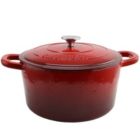Alternate image 3 for Crock Pot Artisan 7 Quart Round Cast Iron Dutch Oven in Scarlet Red