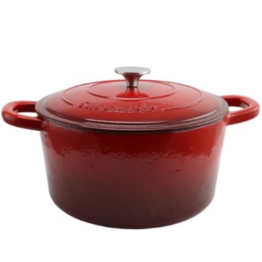 Crock Pot Artisan 7 Quart Round Cast Iron Dutch Oven in Scarlet Red. View a larger version of this product image.