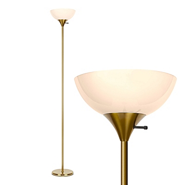 Sky Dome LED Floor Lamp - Brass. View a larger version of this product image.