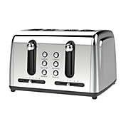 Brentwood Select Extra Wide Slot 4-Slice Toaster in Stainless Steel