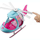 Alternate image 2 for Barbie Helicopter, Pink and Blue with Spinning Rotor
