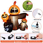 Alternate image 3 for CAMULAND Halloween inflatable Pumpkin with Cats, Built-in LED Lights, Ropes, Inflatable LED Lights Blow Up outdoor Decoration