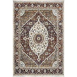 Traditional Oriental Medallion Rug 2x7 Persien Style Runner Actual 1'10"x7'3" 
