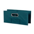 Alternate image 1 for Niche Cubo Set of 6 Half-Size Foldable Fabric Storage Bin with Chrome Handles - Teal