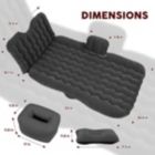 Alternate image 1 for Zone Tech Car Inflatable Air Mattress Bed with Back Seat - Pump Kit Premium Quality- Vacation Camping-Sleep Blow Up Pad Car Bed Back Seat Inflatable Air Mattress with 2 Air Pillows
