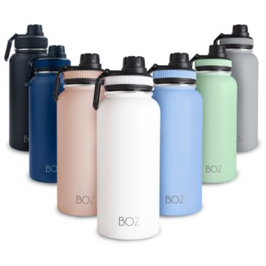 BOZ Stainless Steel Water Bottle XL - Ivory (1 L / 32oz) Wide Mouth, BPA Free, Vacuum Double Wall Insulated…. View a larger version of this product image.
