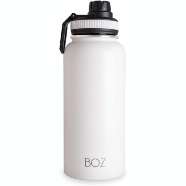 BOZ Stainless Steel Water Bottle XL - Ivory (1 L / 32oz) Wide Mouth, BPA Free, Vacuum Double Wall Insulated…. View a larger version of this product image.
