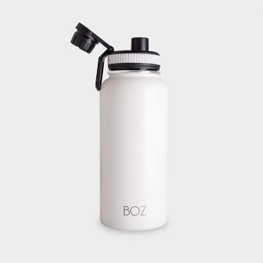 BOZ Stainless Steel Water Bottle XL - Ivory (1 L / 32oz) Wide Mouth, BPA Free, Vacuum Double Wall Insulated…. View a larger version of this product image.