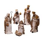 Alternate image 0 for Glittered Christmas Nativity Scene Figurines 6 Piece Set N1027