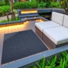 Alternate image 1 for Chaudhary Living 4.5' x 6.5' Solid Blue Rectangular Outdoor Area Throw Rug