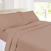 Infinity Merch 4Pcs Bed Sheet Sets King Size Taupe Sand