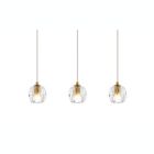 Alternate image 2 for Elegant Lighting Luxurious Eren Adjustable Hanging 3 Lights Pendant for Living Room, Kitchen, Bedroom & Hallway, Gold