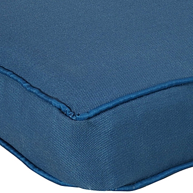 Sunnydaze Indoor/Outdoor Weather-Resistant Olefin Replacement Bench or Patio Swing Seat Cushion - 41" x 18" - Blue. View a larger version of this product image.