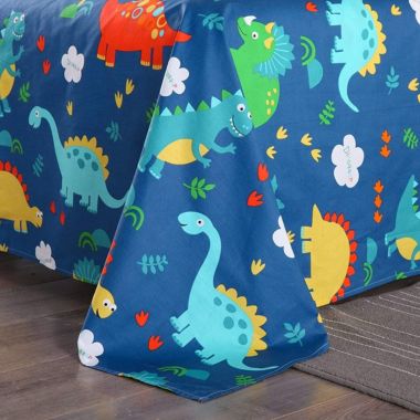 MarCielo 100% Kids Cotton Bed Sheet Full Size Dinosaur Bed Sheet Set For Boys Girls Bunk Bed. View a larger version of this product image.