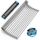 Alternate image 0 for Zulay Kitchen Multipurpose Roll Up Sink Drying Rack Medium - Grey 17in.