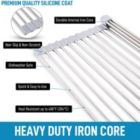 Alternate image 3 for Zulay Kitchen Multipurpose Roll Up Sink Drying Rack Medium - Grey 17in.