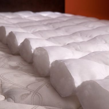 Slickblue King size Plush Bamboo Baffle Box Stitch Mattress Pad / Topper. View a larger version of this product image.