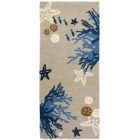 Alternate image 0 for Homefires Decorative Indoor/Outdoor Accent Rug Tranquil Coral & Starfish - 26" X 60"