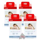 Alternate image 0 for Four Canon KP-108IN Selphy Color Ink 4x6 Paper Set 3115B001 for SELPHY CP910 CP900