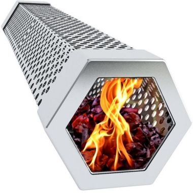 Kona 12" Smoker Tube - Wood Chips or Pellets - 20 Gauge Stainless Steel. View a larger version of this product image.