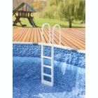 Alternate image 1 for The Pool Supply Shop 80" Proseries Four Step Above Ground Swimming Pool Deck Ladder