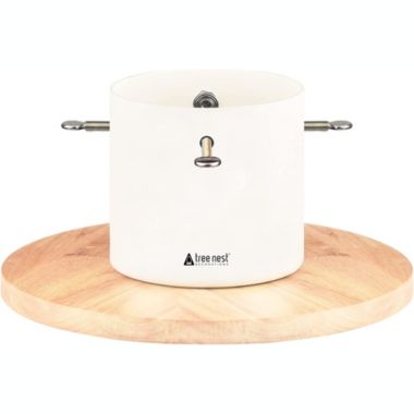 Tree Nest Moonlight Christmas Tree Stand for Real Trees, White. View a larger version of this product image.