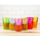 Alternate image 2 for Moroccan Glasses Artisan Hand-Made Multipurpose 170 ml 6 oz Tea and Wine Tumbler Marrakech Tea Cups Set of 6, by The Wine Savant