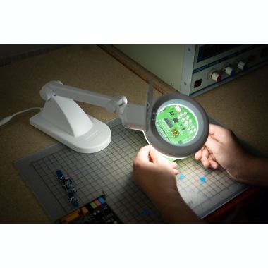 Daylight Table Magnifying Lamp - UN1050 - LED - 3 Diopter Magnification - 3,900 LUX at 6 inches. View a larger version of this product image.