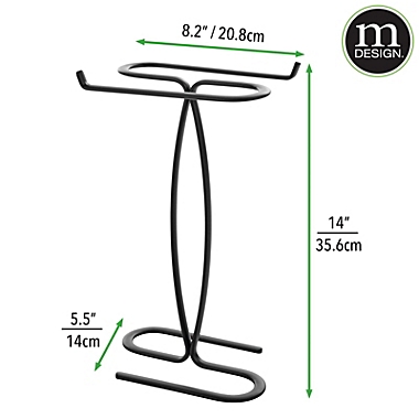 mDesign Metal Hand Towel Holder Stand for Bathroom Vanity Countertop. View a larger version of this product image.