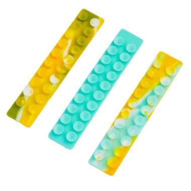 Link 8inch Suction Pop It Bracelet Fidget Toy 3 Pack - Teal/Yellow/Green. View a larger version of this product image.