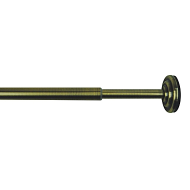 Versailles 1/2" Diameter Mini Tension Rod - 15x24", Antique Brass. View a larger version of this product image.