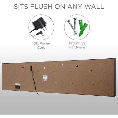 Ivation Huge Large Big Oversized Digital LED Clock - Shelf or Wall Mount (24 Inch - Blue). View a larger version of this product image.